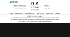 Desktop Screenshot of narodnikavarna.cz