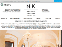 Tablet Screenshot of narodnikavarna.cz